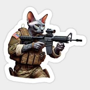 Tactical Cat Sticker